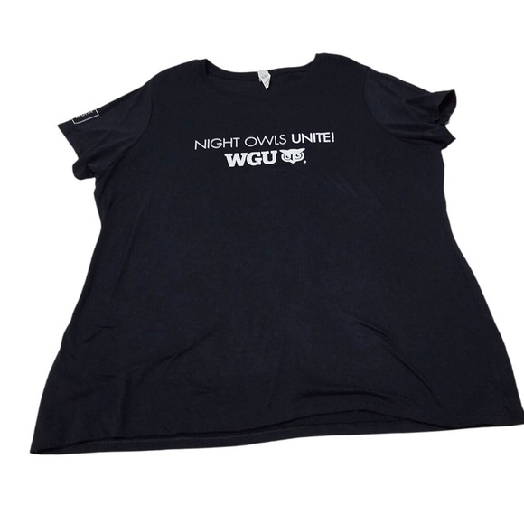 WGU Night Owls Unite T Shirt Navy Blue Size 3XL Short Sleeve Graphic Tee /0133 - Picture 5 of 5